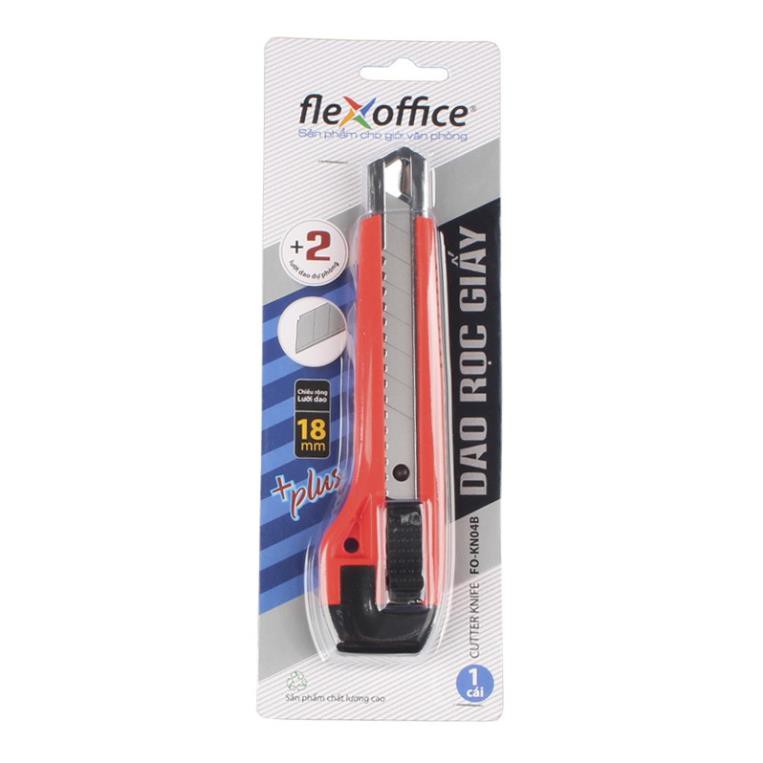 Dao rọc giấy Flexoffice FO-KN04B -18mm