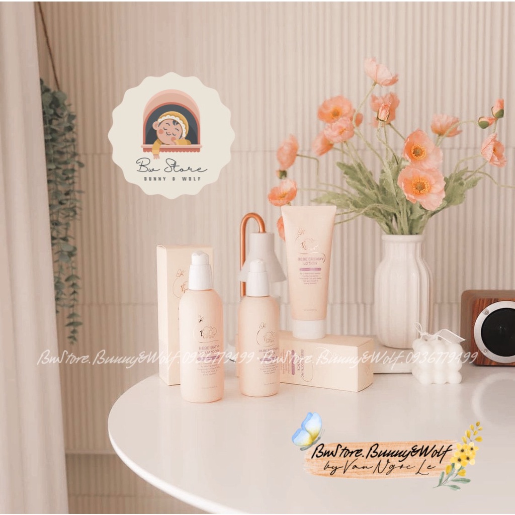 [Hàng Air - Cam kết chính hãng] Bộ 03 SP Chắm Sóc Da Baby Hàn [Sữa Tắm Gội] + [Lotion] + [Essence Baby Face]