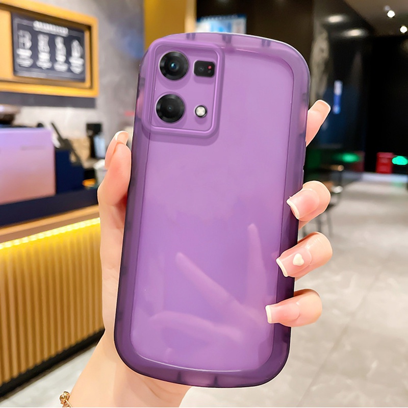 Ốp Điện Thoại Silicon Mềm Trong Suốt Chống Sốc Cho OPPO Reno8 T Reno7 4G Reno 8 7 5G F21 Pro