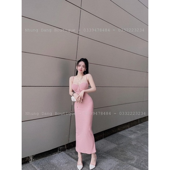 Đầm 2 dây cúp ngực dáng đẹp
