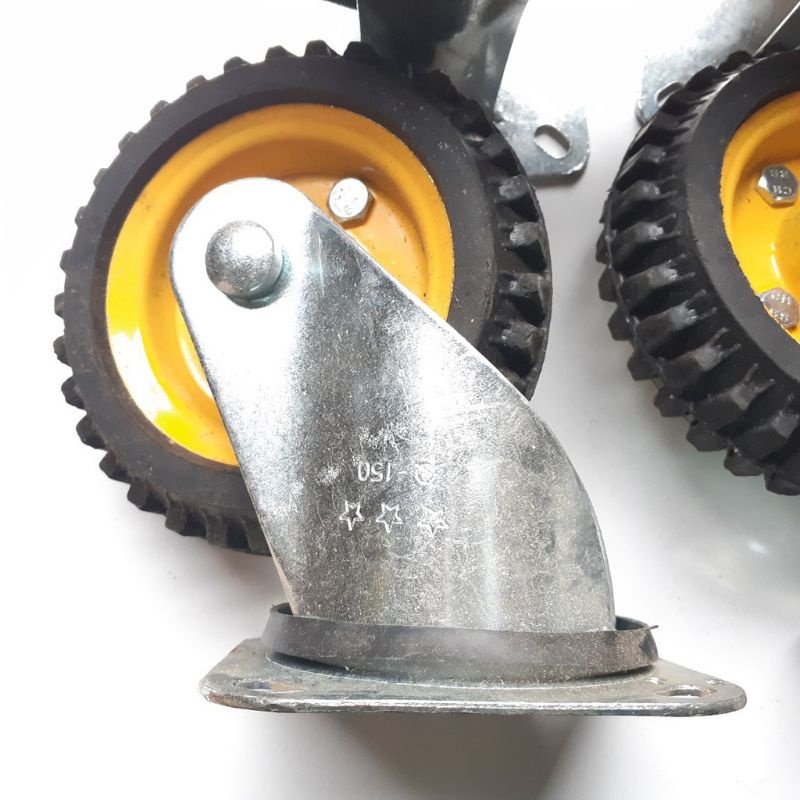 Bánh Xe Cao Su Xoay 360 Độ, Bánh Xe Chịu Trọng Tải Cao Loại 16cm×5cm