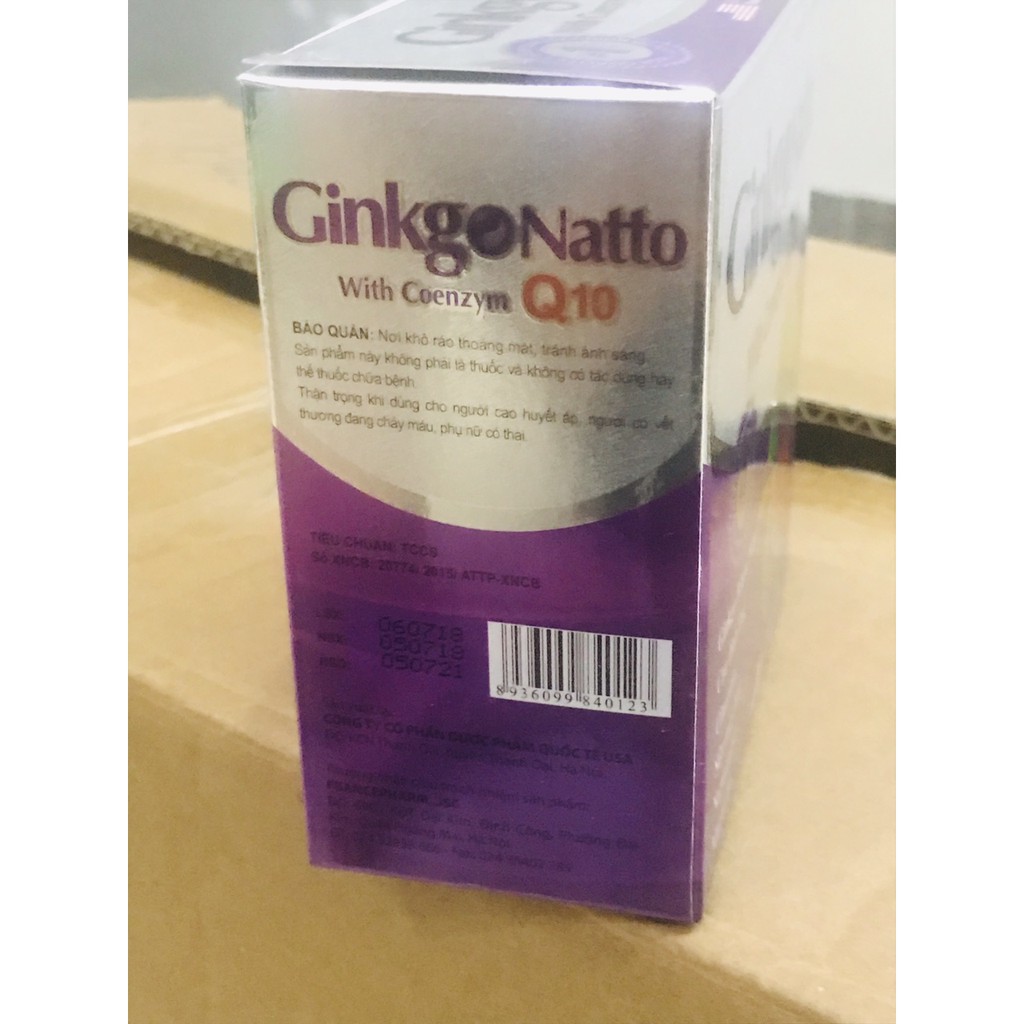 VIEN UONG BỔ NÃO GINKGO NATTO WITH COENZYM Q10 | BigBuy360 - bigbuy360.vn