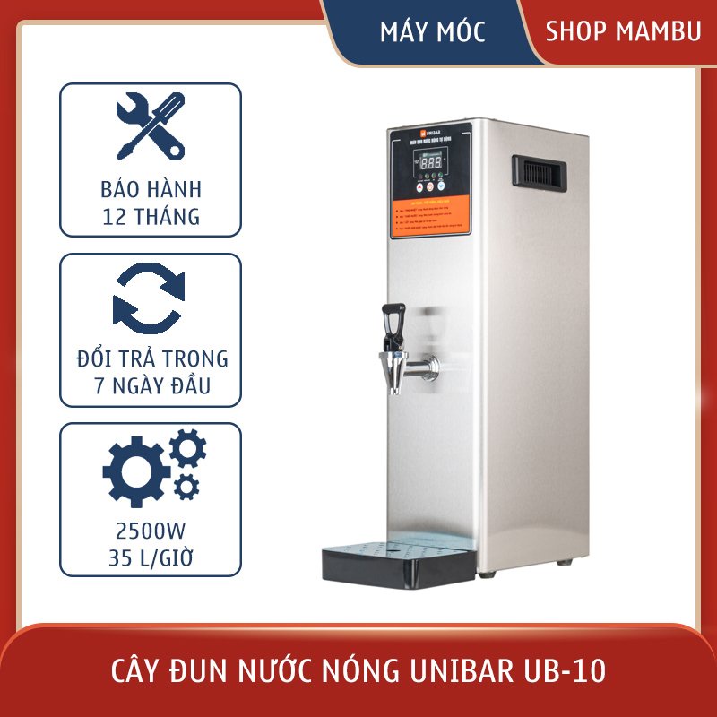 MÁY ĐUN NƯỚC NÓNG TỰ ĐỘNG UNIBAR UB-10 - Thiết bị máy móc pha chế