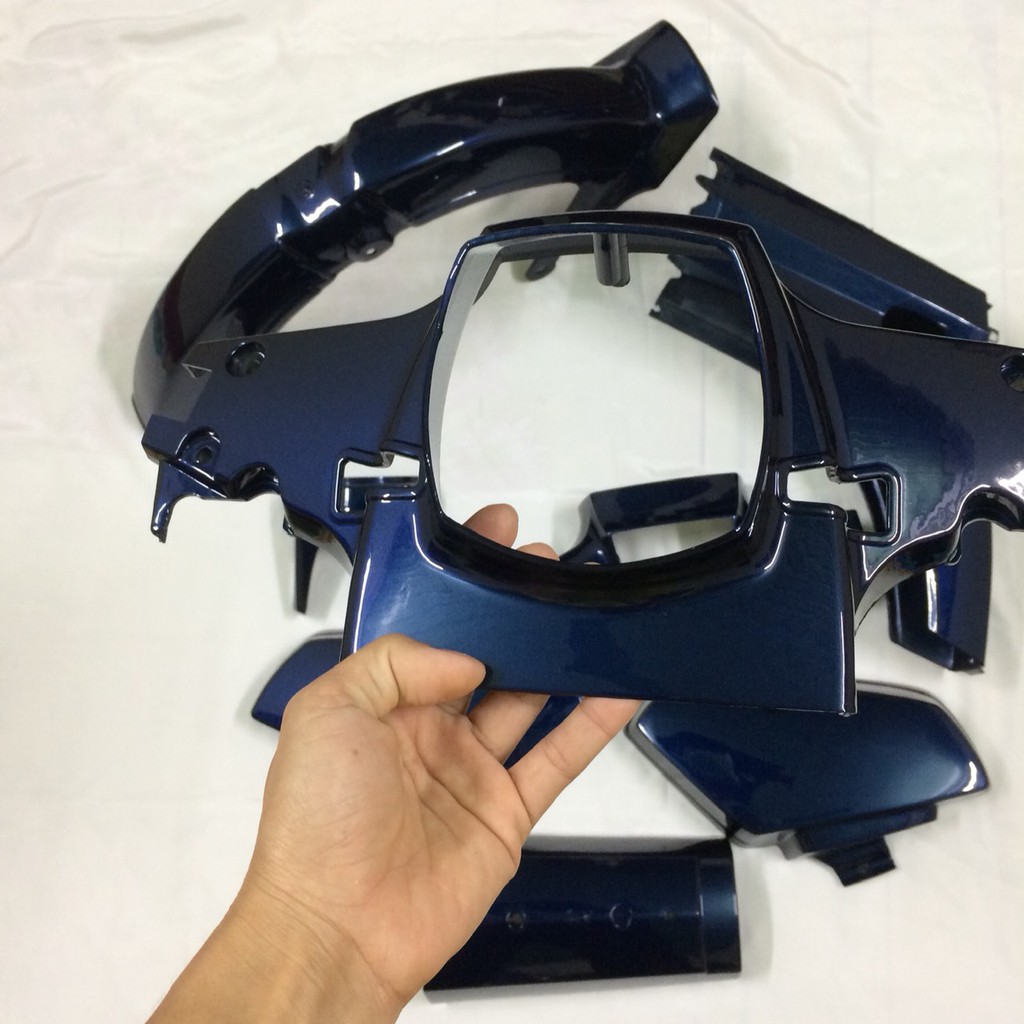 Full dàn áo xe CUB 82 MÀU XANH TÍM ./ cud DD đèn vuông .nhựa ABS loại 1