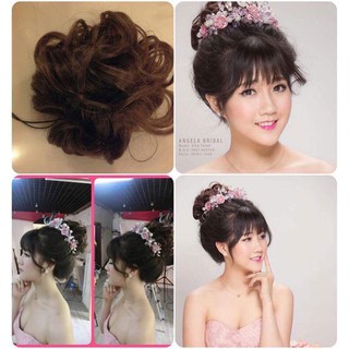 Tóc giả búi ❤️FREESHIP❤️ búi cột xoăn kute