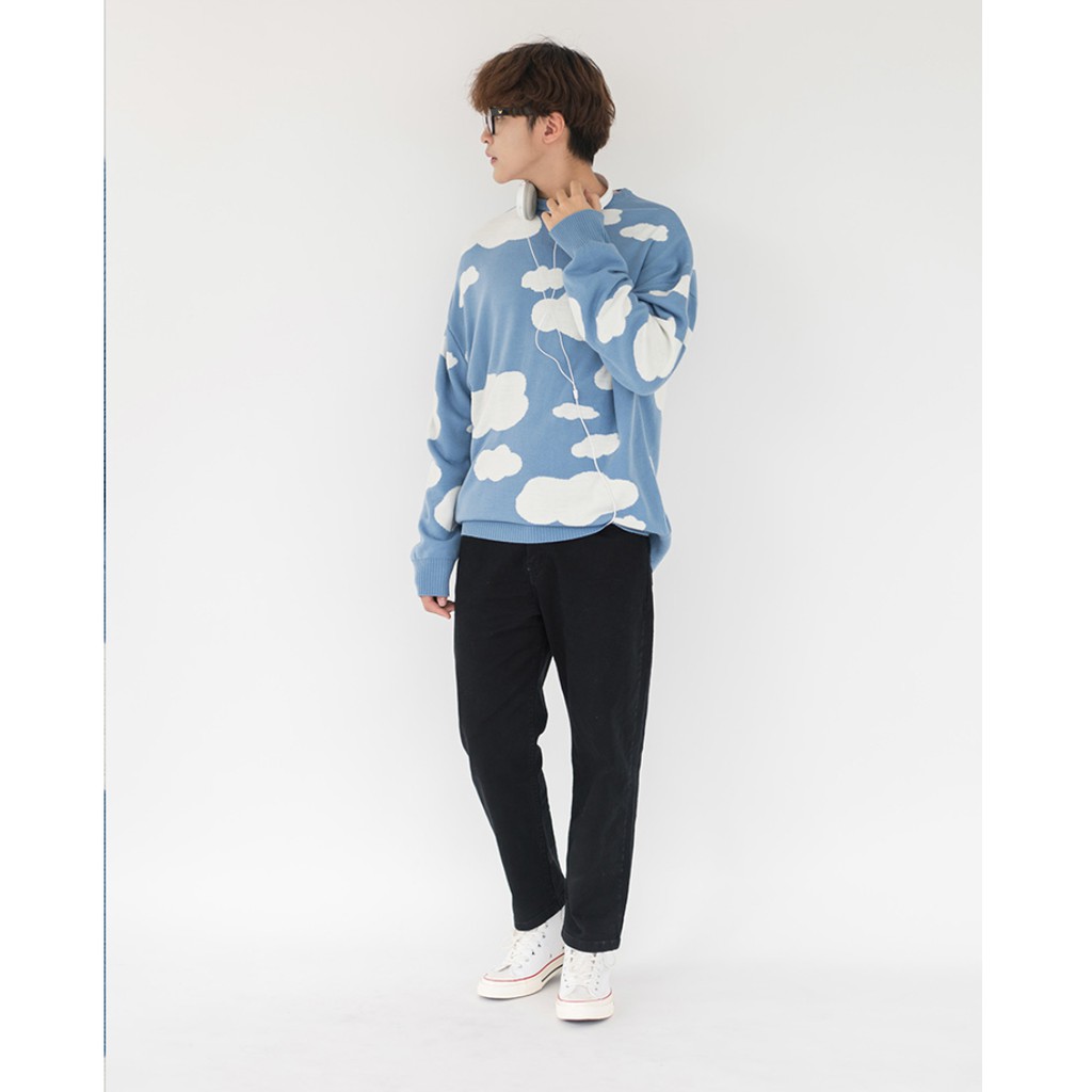 Áo Nỉ Unisex Dài Tay SSSTUTTER Sky Sweater