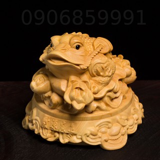 Thiềm thừ,kim thiềm,cóc 3 chân - Gỗ Hoàng Dương