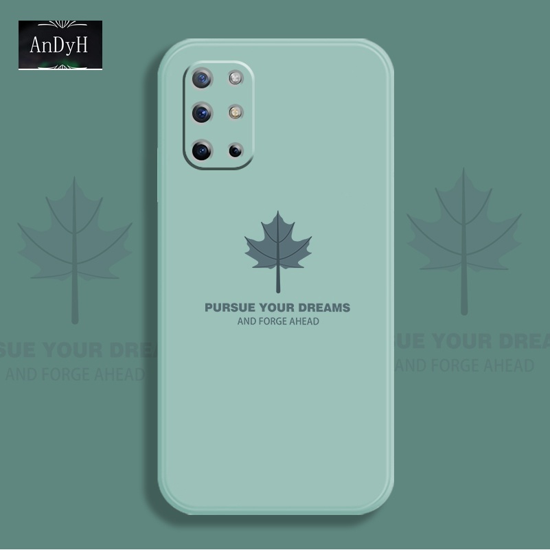 Ốp Điện Thoại Silicon Nhám Hình Lá Phong Đơn Giản Có Dây Đeo Cho Oneplus 8t Oneplus 9 Pro Oneplus 9r