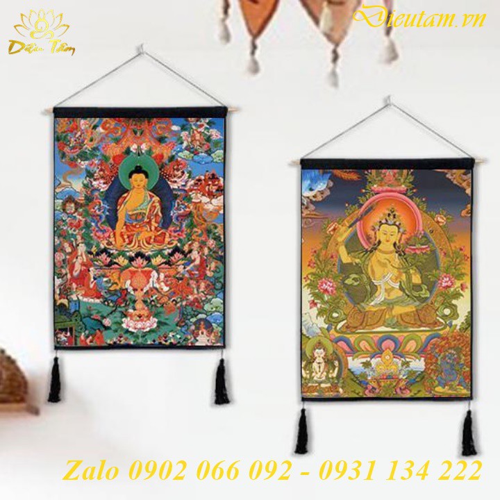 [Mã LIFEXANH24 giảm 10% đơn 99K] Tranh thangka Tây Tạng trang trí nhà cửa full phụ kiện