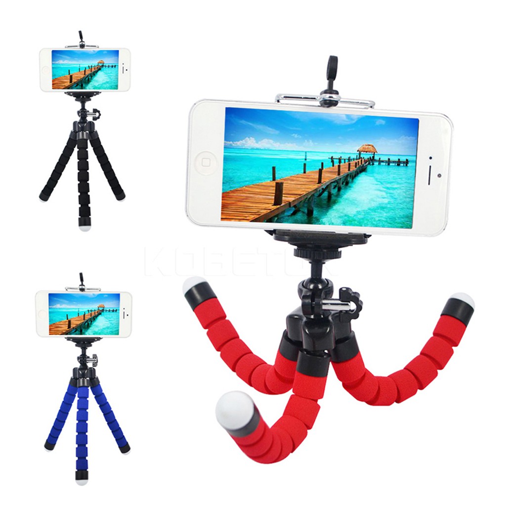 Mini Camera Phone Holder Flexible Octopus Tripod Bracket Stand Mount Monopod