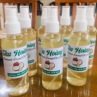 Dầu dừa nấu thủ công 100% nguyên chất chai 100ml