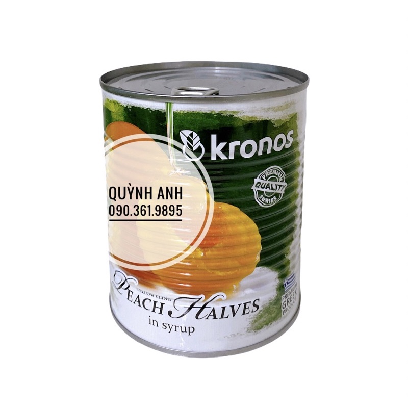Đào ngâm đóng hộp Kronos 820gr