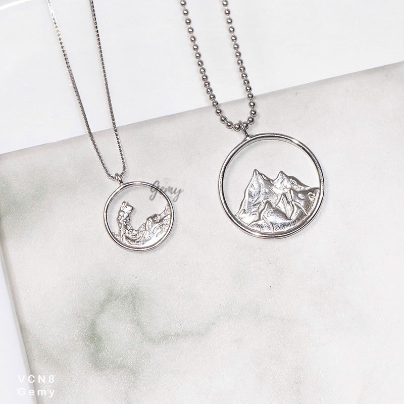 Vòng cổ đôi dây chuyền nam nữ Moutian 2 mẫu mới bạc 925 | GEMY SILVER VCN8