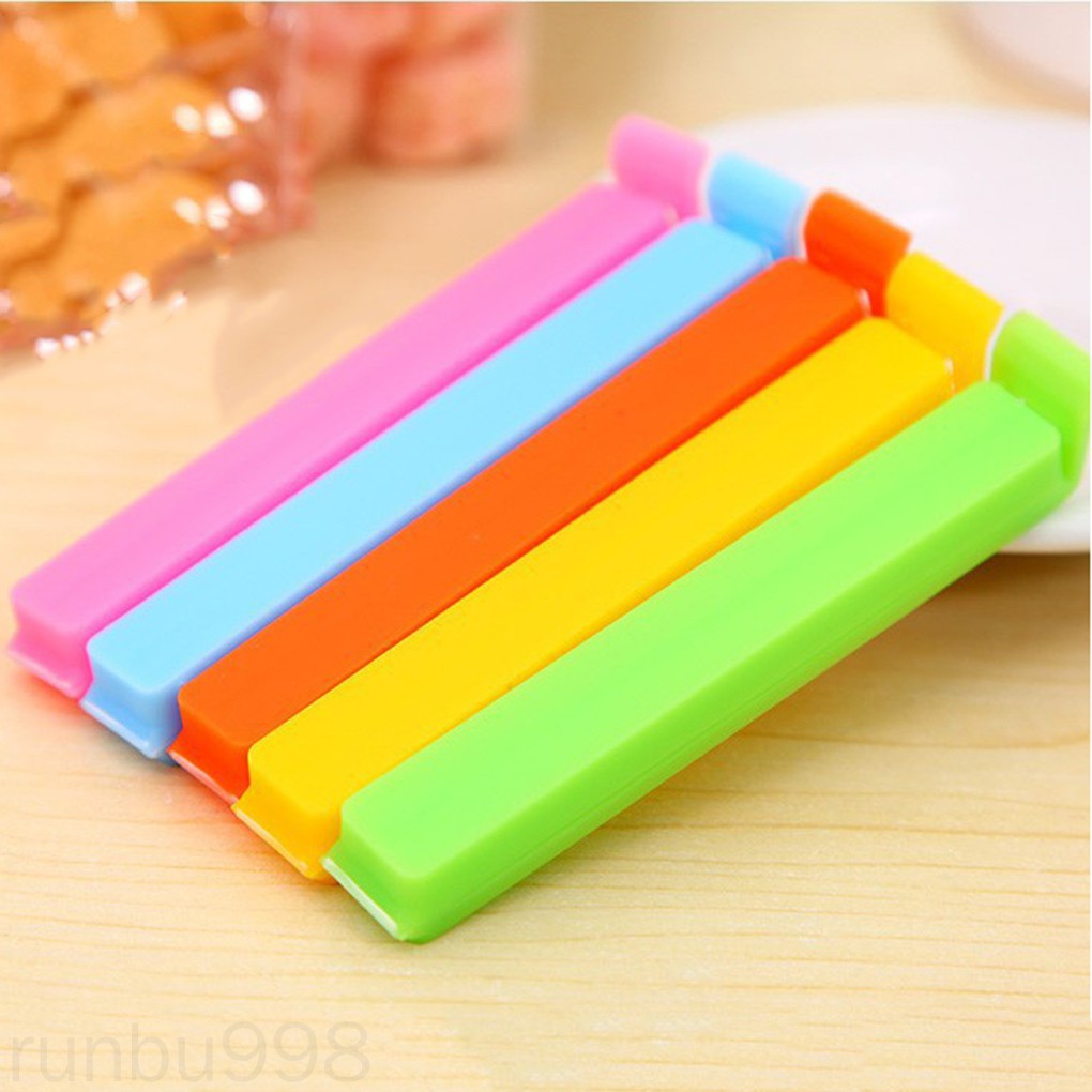 Set 5 Kẹp Miệng Túi Bằng Nhựa Tiện Lợi Màu Ngẫu Nhiên Ngẫu Nhiên 998