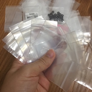 Combo 100 túi zip chỉ trắng chỉ đỏ size nhỏ loại dày