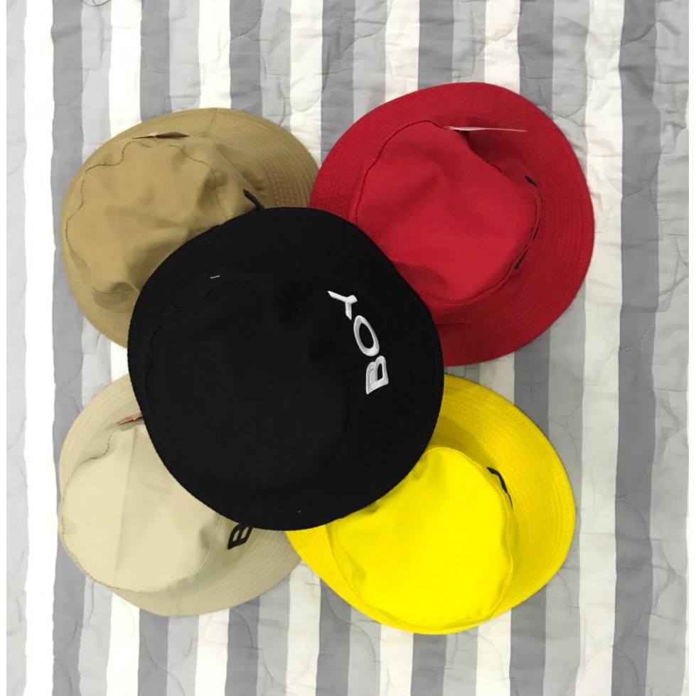 Nón Bucket 2 mặt thêu Boy