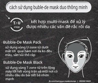 Mặt Nạ Thải Độc Sum Bright Award Bubble De Mask 50ml date 2025