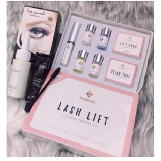 combo Uốn mi phủ đen Sabbuha Collagen Hàn Quốc Hiệu Lash lift _