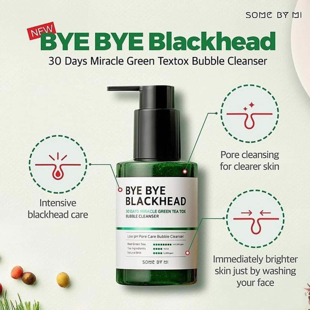 SỮA RỬA MẶT Bye Bye Blackhead Some By Mi 30Days Hàn Quốc (120g)