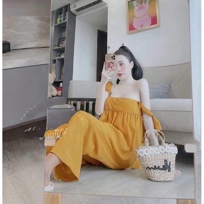 Set baby doll quần ống suông ( kèm hình thật )