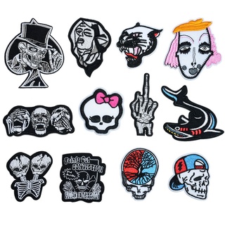 Miếng Vá Quần Áo Hình Đầu Lâu Độc Đáo Cá Tính