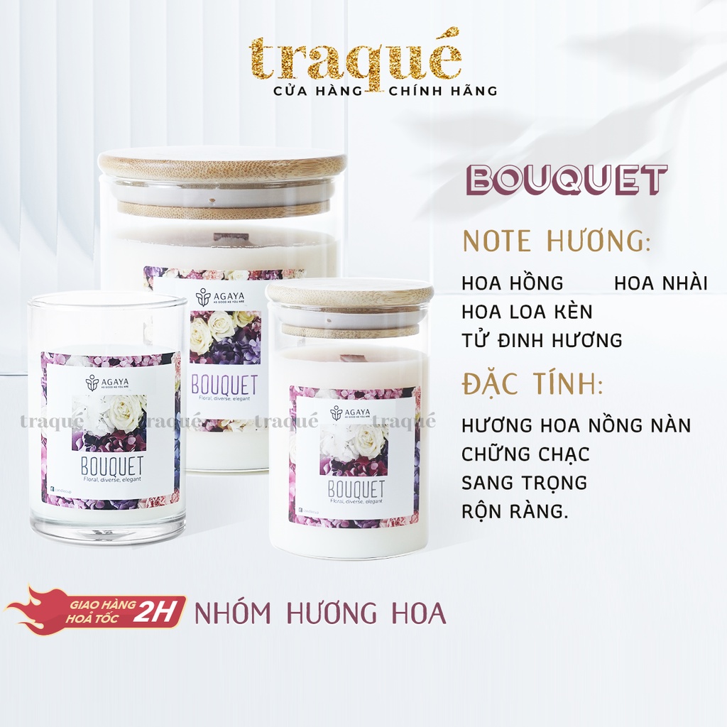 Nến thơm Candle Cup/Agaya - Hương Hoa BOUQUET