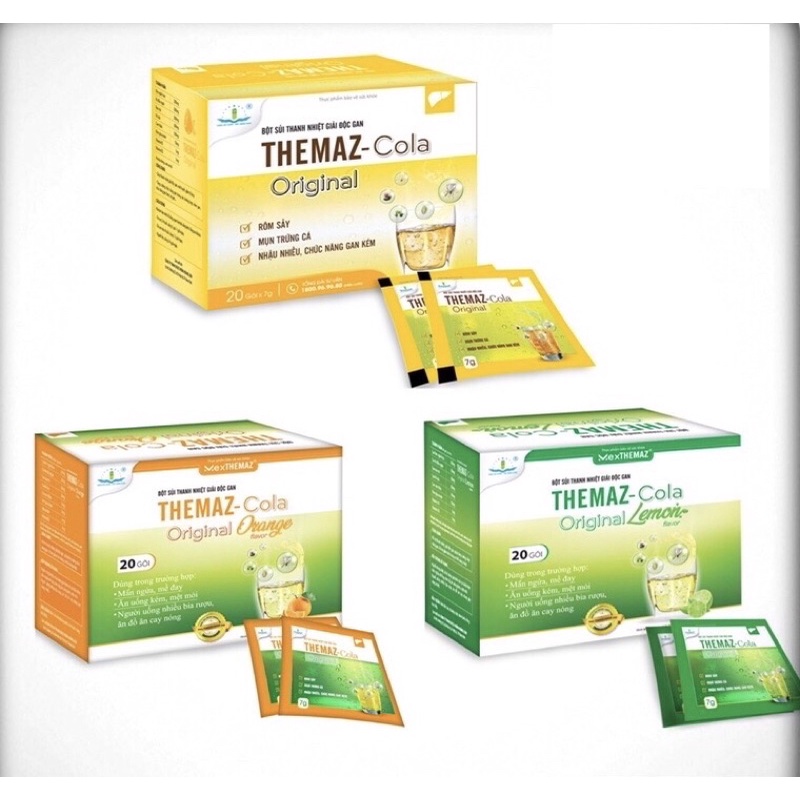 Bột sủi thanh nhiệt mát gan giải độc Themaz Cola