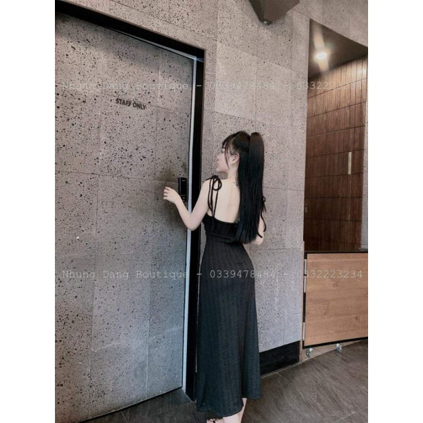 BIGSIZE NỮ ĐẦM BODY 4 DÂY NHÚN NGỰC CÓ MÚT TÔN DÁNG