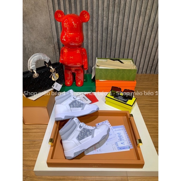 Giày thể thao sneaker cd cổ cao hoạ tiết thổ cẩm fullbox