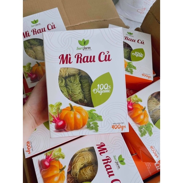MÌ RAU CỦ HỮU CƠ SURIFARM-400g/ hộp