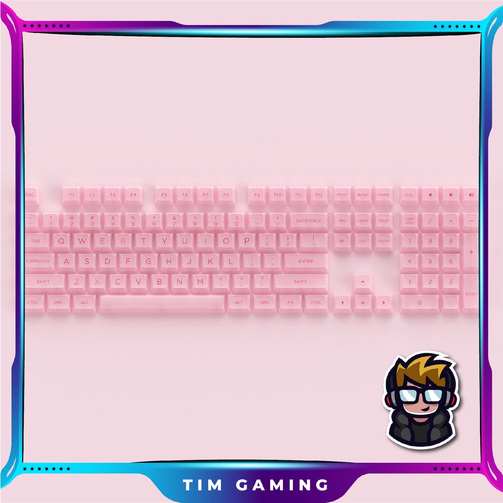 Bộ keycap bàn phím cơ AKKO – Pink