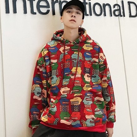 [ Mã 12FASHIONSALE1 giảm 10K đơn 50K ] Áo hoodie dáng rộng in hình phong cách Hàn Quốc thời trang nam dễ thương | BigBuy360 - bigbuy360.vn