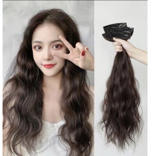 sét 3 kẹp phồng xù tóc giả kẹp phồng❤️ freeship 50k❤️3 miếng 2 kẹp tóc giả kẹp xù dài