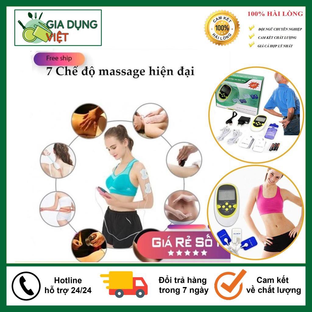 Máy Massage, Máy Massage Xung Điện 8 Miếng, Trị Liệu Nhức Mỏi, Phục Hồi Chấn Thương - Bảo Hành 6 Tháng