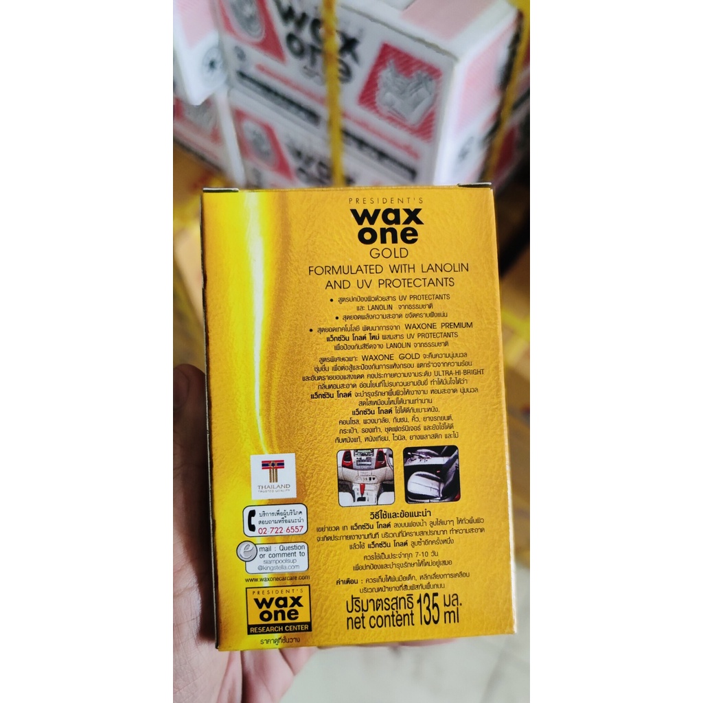 Xi đánh bóng Wax One Gold 135ml Thái Lan - Hàng nhập khẩu