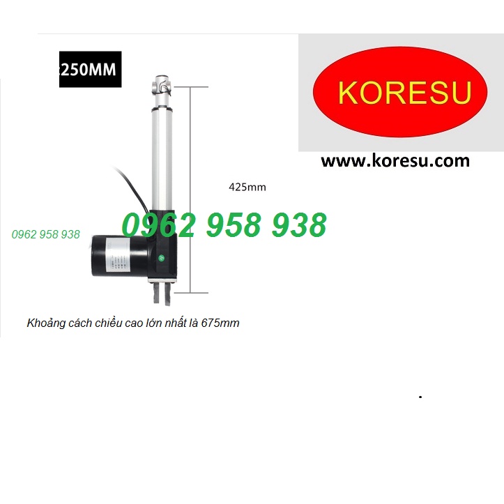 Xi lanh điện DC12v, LX600, Tốc Độ 5mm/s đến 30MM/S.