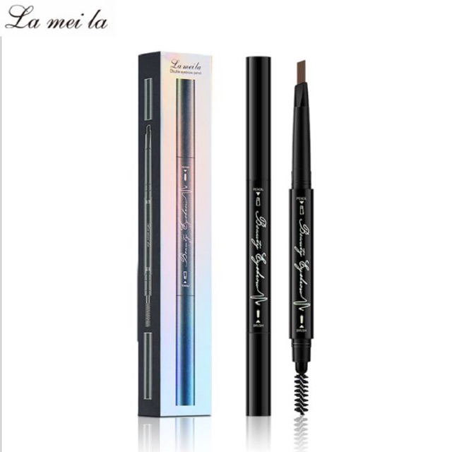 Bút Chì Kẻ Mày Lameila Double Eyebrow Pencil