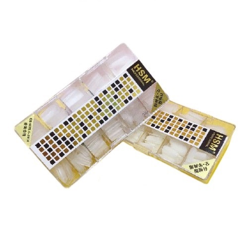 Móng up tay HSM - from vuông trơn mỏng dẻo [hộp 500c đủ size từ 0-9] Thiên Di Nail