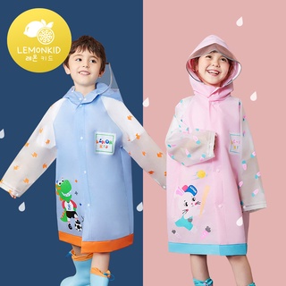 Lemonkid áo mưa cho bé áo mưa trẻ em hình thú xuất áo mưa có túi cho bé 2-12 tuổi lk2211013