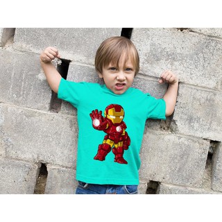 Áo Thun Bé Trai - Chibi Avenger - Iron Man Cao Cấp