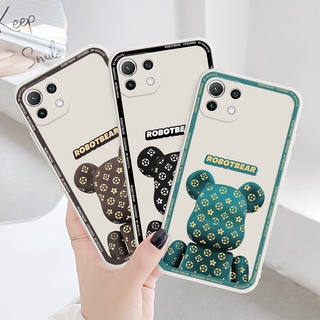 Ốp điện thoại họa tiết gấu dễ thương H078 cho Xiaomi Redmi 9T 9A 9 9C NFC Redmi 10 8 8A