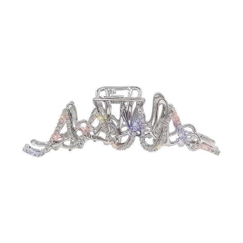 Kẹp Tóc Kim Loại Đính Đá Lấp Lánh Thời Trang