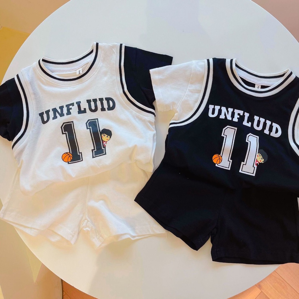 Set Đồ Thể Thao Phối Áo Thun Tay Ngắn Vải Cotton Thời Trang Hè 2023 Mới Cá Tính Cho Bé Trai