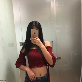 [ORDER] ÁO CROPTOP TRỄ VAI DÁNG ÔM (CÓ ẢNH THẬT)