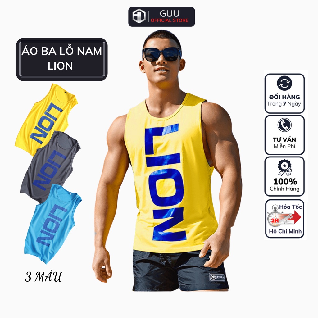 Áo sát nách nam ba lỗ thể thao Tanktop LION cao cấp - ABL02