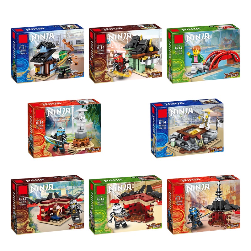 Đồ Chơi Trí Tuệ - Mô Hình Đồ Chơi Lắp Ráp Lego THÀNH NINJA 8IN1