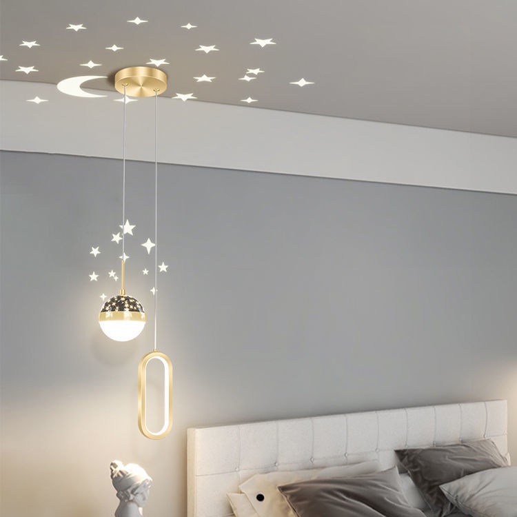 Bắc Âu Đèn Chùm Phòng Khách Đèn Chùm Phòng Ngủ Hiện Đại Hiện Đại Đèn Cạnh Giường Ngủ Đèn Thả Trang Trí