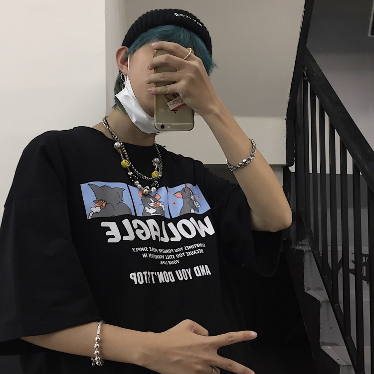 Áo thun nam nữ unisex tay lỡ TS01, áo phông tay lỡ unisex form rộng oversize streetwear | BigBuy360 - bigbuy360.vn