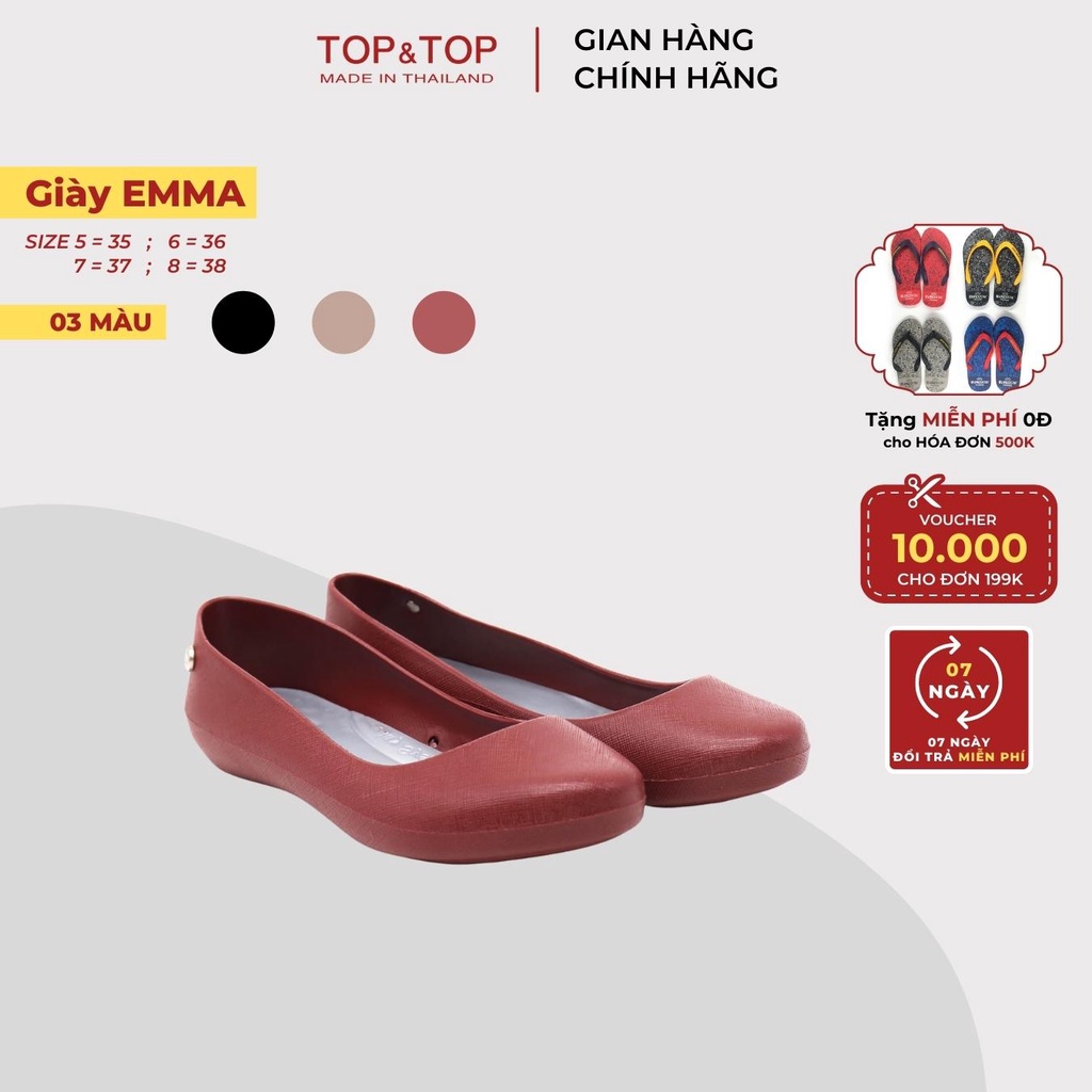 Giày Búp Bê Nhựa Nữ Thái Lan MONOBO EMMA Siêu Ôm Chân