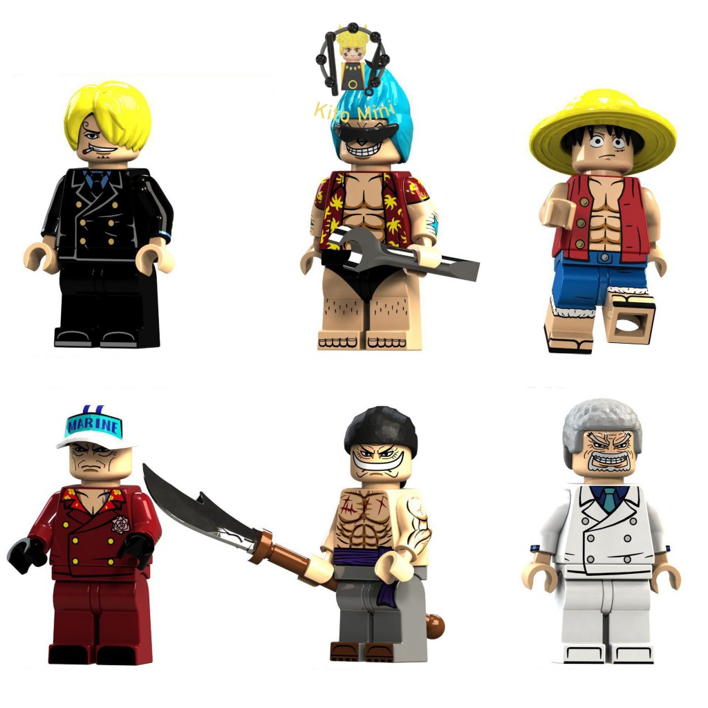 Lego Minifigures Lắp Ráp Mô Hình Nhân Vật Hoạt Hình Truyện Tranh One Piece Nami Usopp KT1088 Bán Lẻ